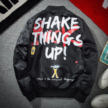 Load image into Gallery viewer, Jacket Men Graffiti Print Thin MA-1 Hip Hop Fashion Baseball Jackets