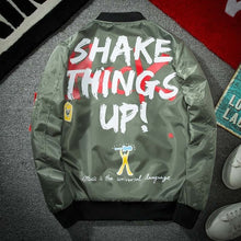 Load image into Gallery viewer, Jacket Men Graffiti Print Thin MA-1 Hip Hop Fashion Baseball Jackets