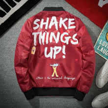 Load image into Gallery viewer, Jacket Men Graffiti Print Thin MA-1 Hip Hop Fashion Baseball Jackets